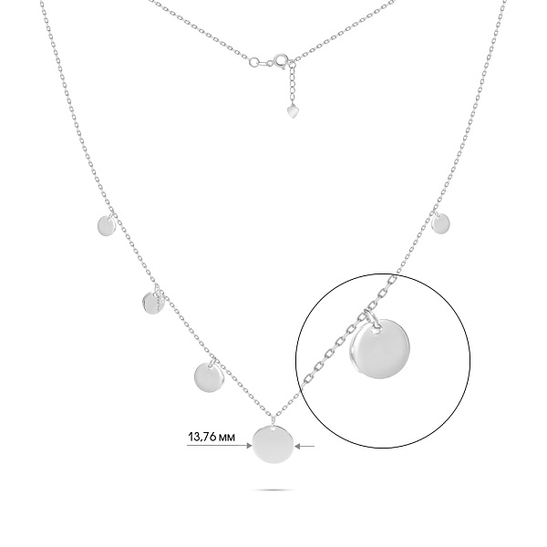 Серебряное колье «Монеты» (арт. 7507/944) – изображение 3