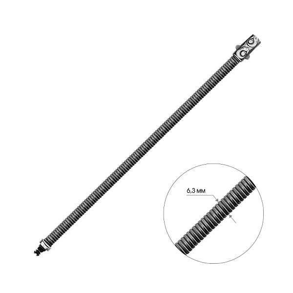 Срібний браслет з чорнінням (арт. 7909/4974ч) – зображення 2