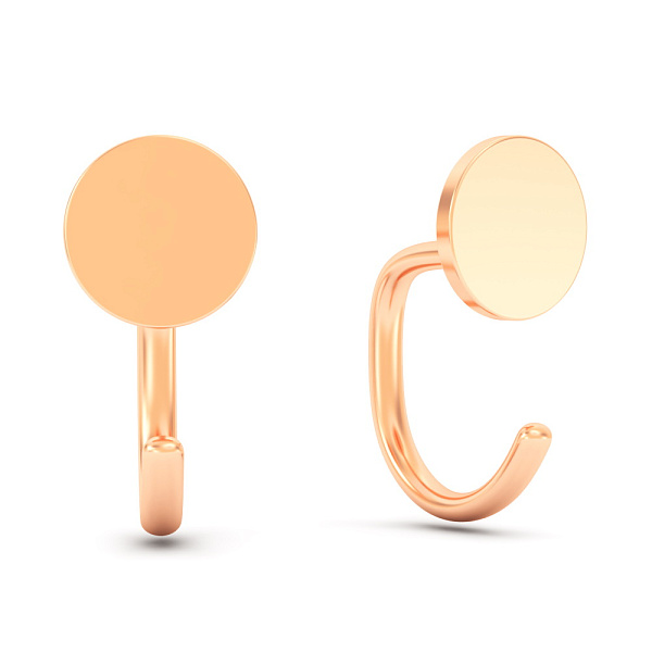 Серьги из красного золота (арт. 1101097) – изображение 1