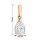 Золотой подвес с фианитом (арт. 440316) – изображение 3