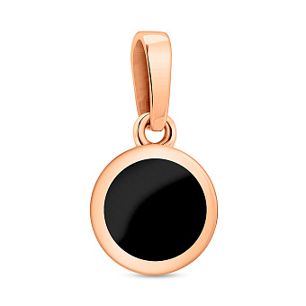 Золота підвіска Лýна з емаллю (арт. 441081ч)