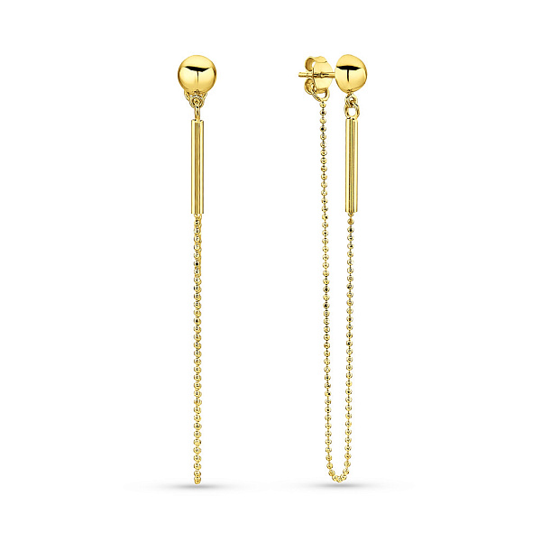 Золотые серьги с цепочкой (арт. 1091085ж) – изображение 1