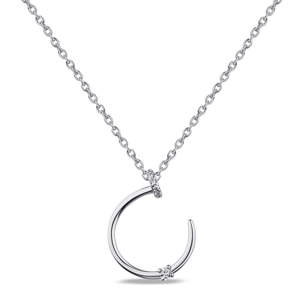 Колье из серебра Гвоздь с фианитами (арт. 7507/1936) – изображение 1