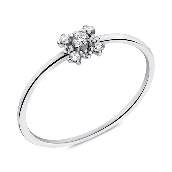 Кольцо из серебра с фианитами (арт. 7501/6849) – изображение 1