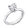 Серебряное кольцо с фианитом (арт. 7501/6579) – изображение 1