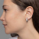 Серьги из белого золота с дорожкой из фианитов (арт. 110535б) – изображение 3