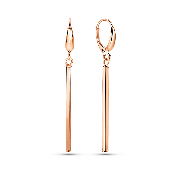 Длинные серьги из красного золота (арт. 1091629) – изображение 1