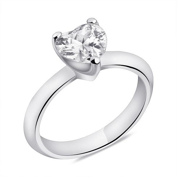 Серебряное кольцо с фианитом (арт. 7501/6579) – изображение 1