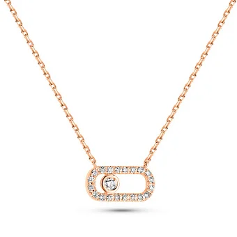 Золоте кольє з діамантами (арт. Ц011476010)