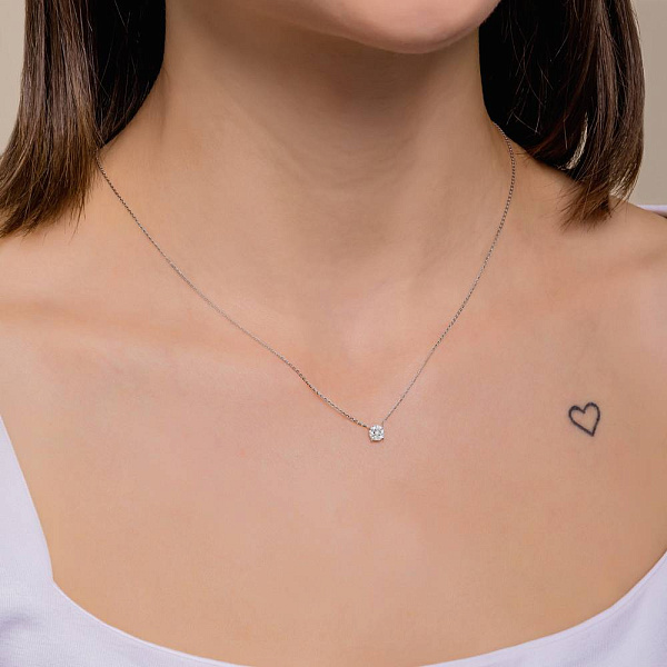 Золоте кольє з діамантами (арт. Ц341645005б) – зображення 4