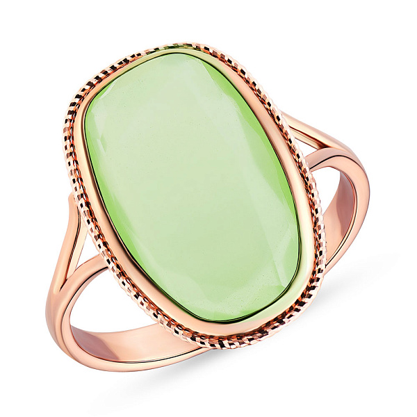 Золотое кольцо  с кварцем (арт. 154968Пкзм) – изображение 1