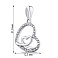 Серебряный кулон Сердце (арт. 7503/3674) – изображение 2