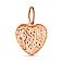 Золотой подвес Сердце с алмазной гранью (арт. 424514) – изображение 1