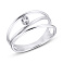 Серебряное кольцо с фианитом Trendy Style (арт. 7501/19064р) – изображение 1