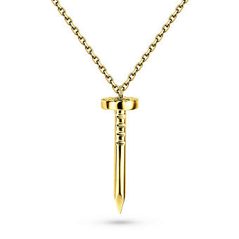 Колье из желтого золота Гвоздь (арт. 352371ж)