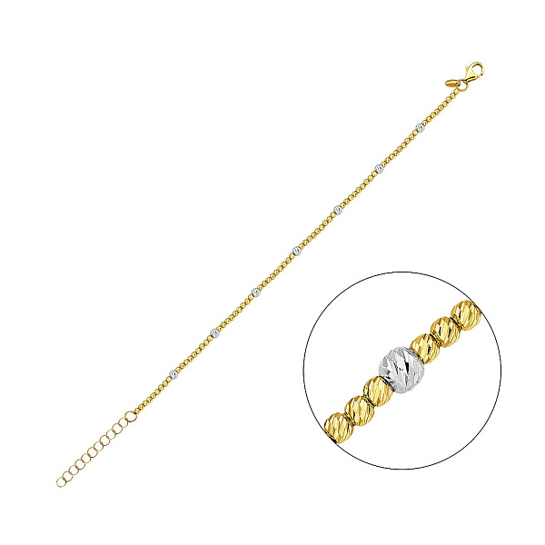 Браслет из желтого и белого золота (арт. 325447жб) – изображение 1