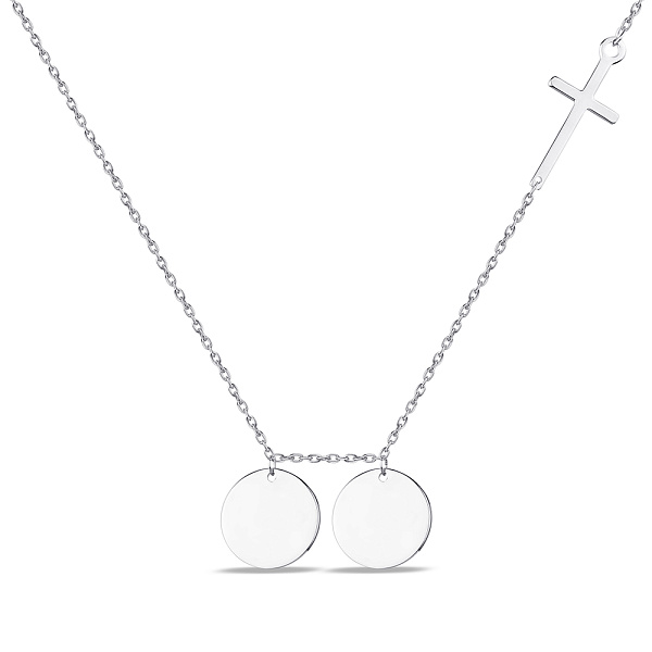 Серебряное колье «Монеты» (арт. 7507/1090) – изображение 1