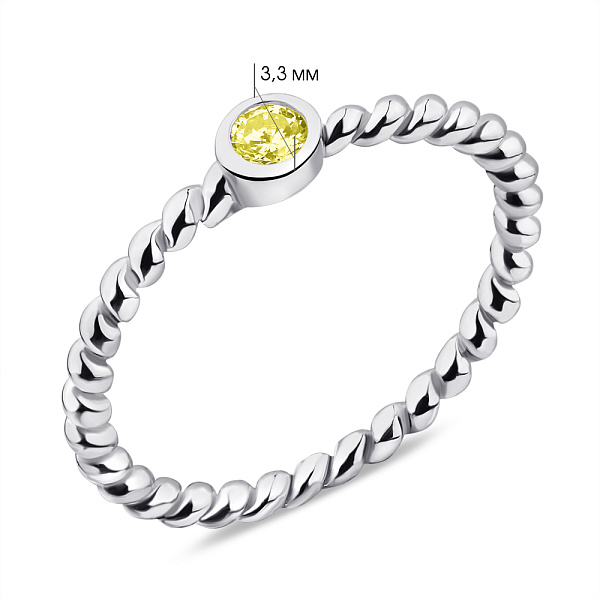 Серебряное кольцо с альпинитом (арт. 7501/5849аж) – изображение 2