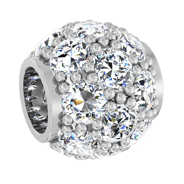 Золотой шарм-бусина (арт. 440328б) – изображение 1