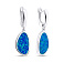 Серьги подвески с опалом из серебра (арт. 7502/3426Пос) – изображение 1