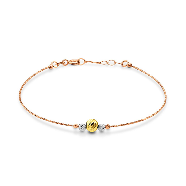 Золотой браслет Orbit с алмазной насечкой (арт. 324941кбж) – изображение 1