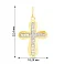 Золотой крестик с фианитами (арт. 443822ж) – изображение 2