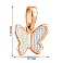 Золотая подвеска Бабочка (арт. 440412) – изображение 3