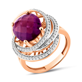 Масивна золота каблучка (арт. 152385Пкф)