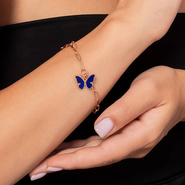 Золотий браслет Метелик (арт. 3261030бес) – зображення 3