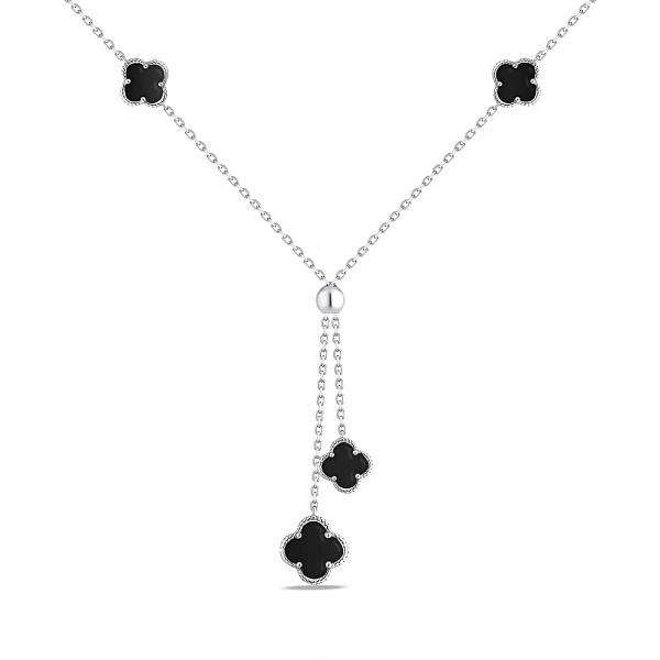 Серебряное колье с перламутром (арт. 7507/2337о) – изображение 2