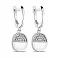 Серебряные серьги-подвески с фианитами (арт. 7502/9113) – изображение 1