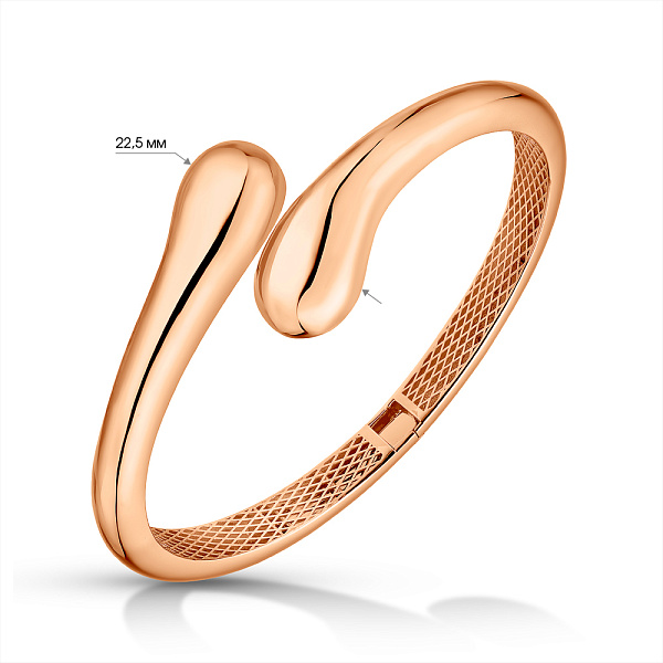 Жесткий золотой браслет (арт. 3261316) – изображение 5