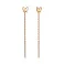 Длинные серьги-протяжки из золота (арт. 110906) – изображение 1