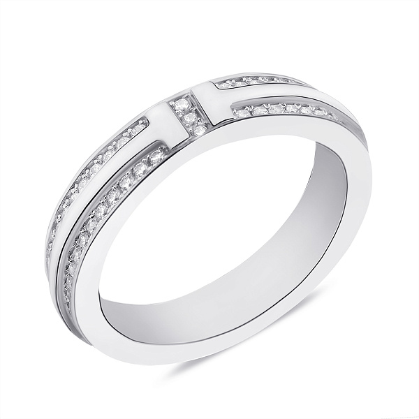 Каблучка зі срібла з фіанітами (арт. 7501/6071) – зображення 1