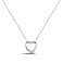 Серебряное колье Сердце с фианитом (арт. 7507/КЛ2Ф/1002Ш-43) – изображение 1