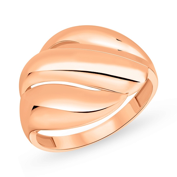 Широкое кольцо из красного золота (арт. 155460) – изображение 1