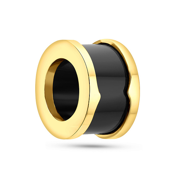 Золотий шарм з оніксом (арт. 423164/1жо) – зображення 1