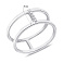 Двойное кольцо Trendy Style из серебра с фианитами (арт. 7501/901-01008) – изображение 2