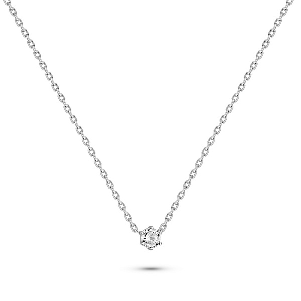 Золотое колье с бриллиантом (арт. 7111470202) – изображение 1