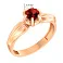 Каблучка з червоного золота з гранатом (арт. 142400Пк) – зображення 5