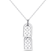 Серебряное колье с подвесками (арт. 7507/1581)