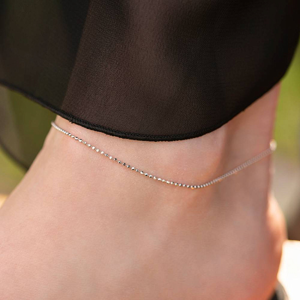 Золотой браслет на ногу (арт. ц3119601бн) – изображение 2