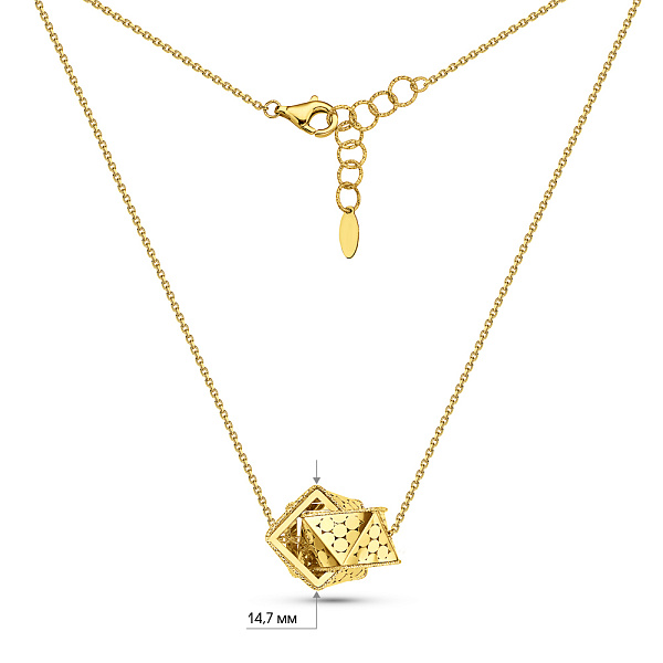 Золотое колье Francelli (арт. 352896ж) – изображение 5