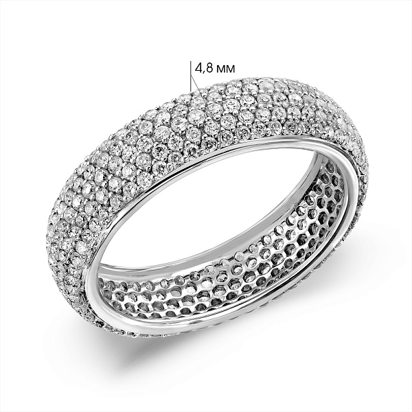 Золотое кольцо с бриллиантами (арт. К28129б) – изображение 5