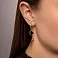 Золотые серьги с ониксом (арт. 1101200/10о) – изображение 3