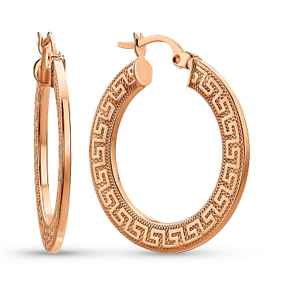 Золотые серьги кольца Олимпия  (арт. 109522/20)