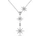 Колье из серебра "Звезды" с фианитами (арт. 7507/1206) – изображение 1