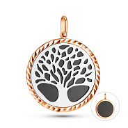 Золотой кулон Дерево жизни с ониксом (арт. 424909кбо)