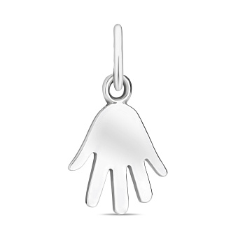 Фото Подвеска Ладошка из белого золота (арт. 423390б)