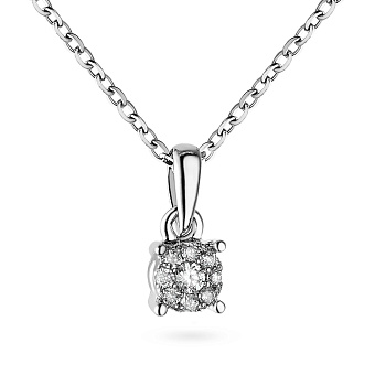 Колье из белого золота с бриллиантами (арт. Ц341103005б)